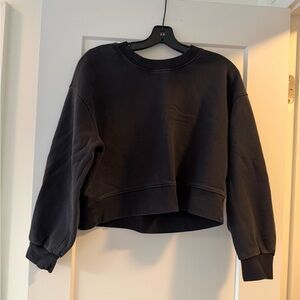 lululemon athletica perfectly oversized cropped crew sweatshirt